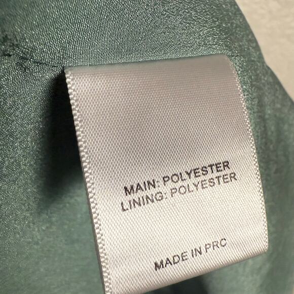 Keepsake The Label Teal Blue Flounce Ruffled V-Neck Cut Out Waist Mini Dress 4 - Picture 11 of 11